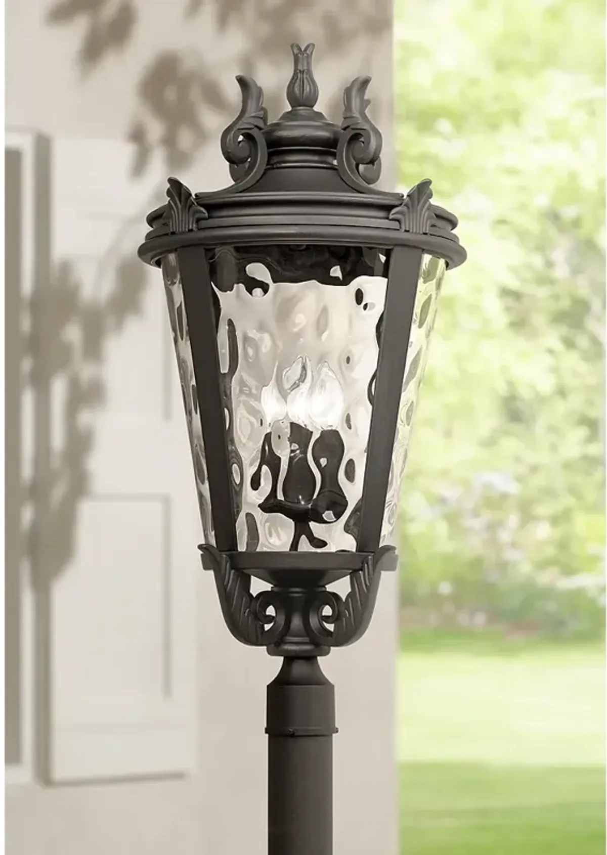 Casa Marseille 33 1/2" High Black Outdoor Post Light