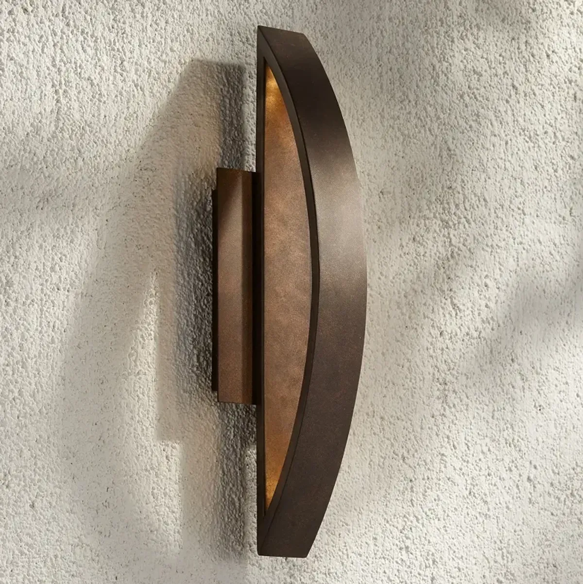 Possini Euro Gateway 20 1/2" High Coppered Arch Outdoor LED Wall Light