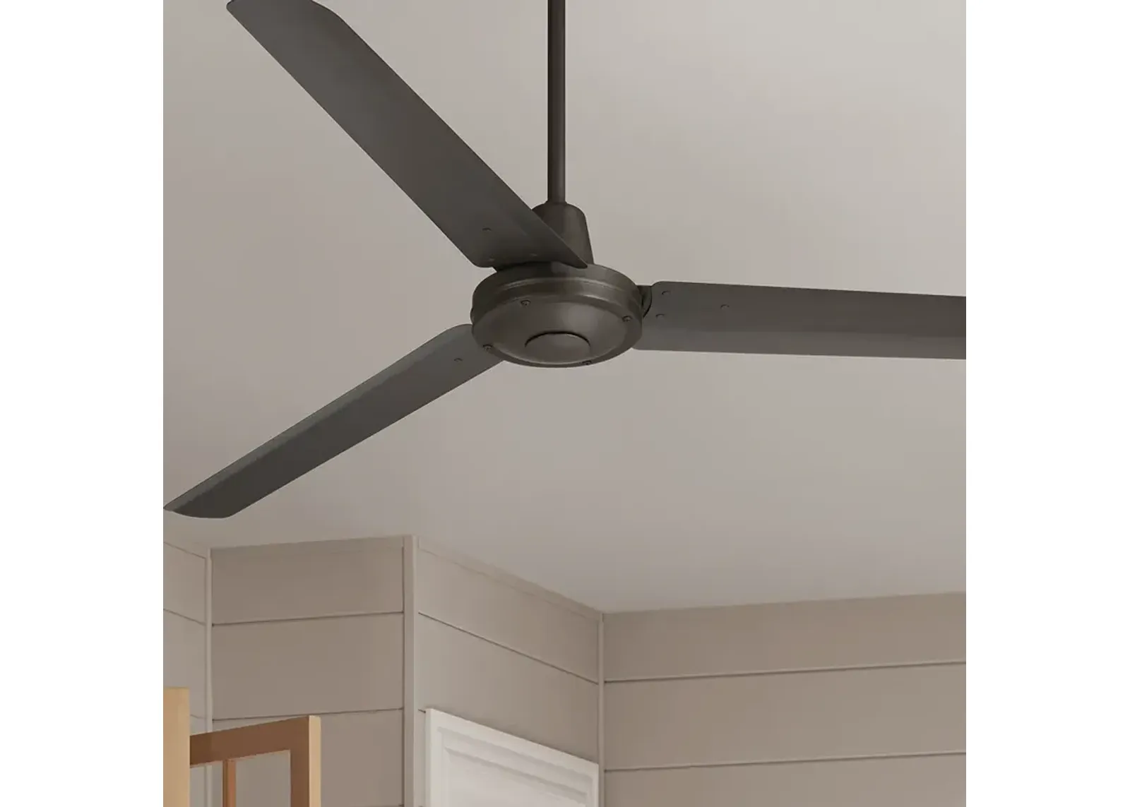 60" Casa Vieja Turbina DC Damp Rated Bronze Ceiling Fan with Remote