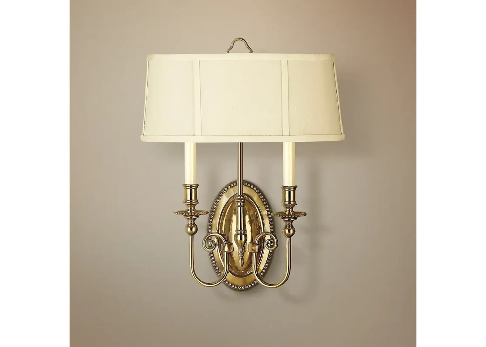 Hinkley Cambridge 18" High Burnished Brass 2-Light Wall Sconce