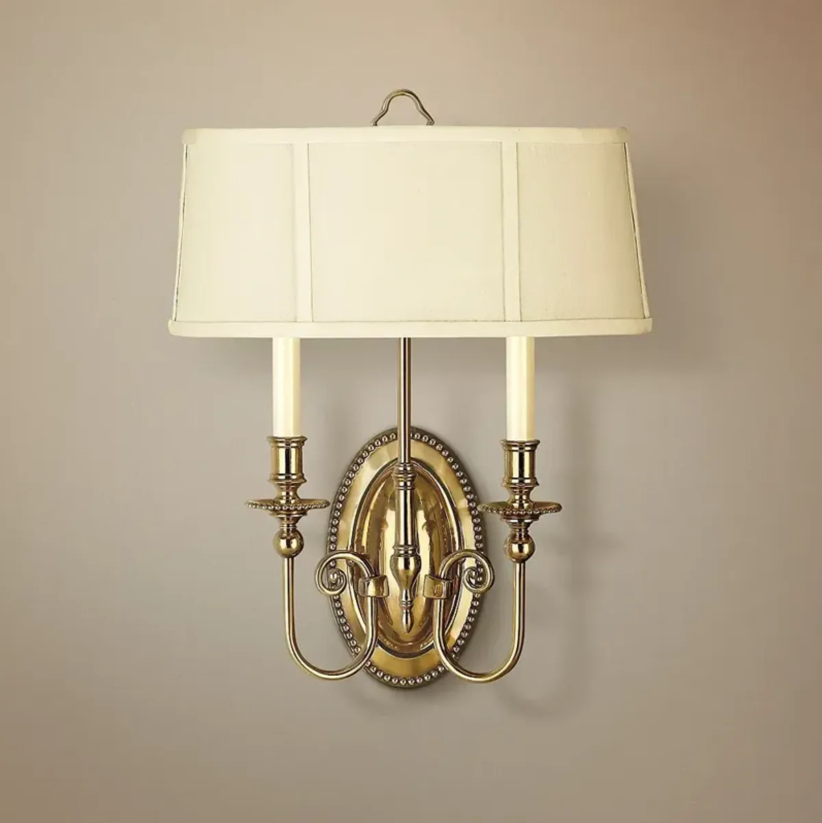 Hinkley Cambridge 18" High Burnished Brass 2-Light Wall Sconce