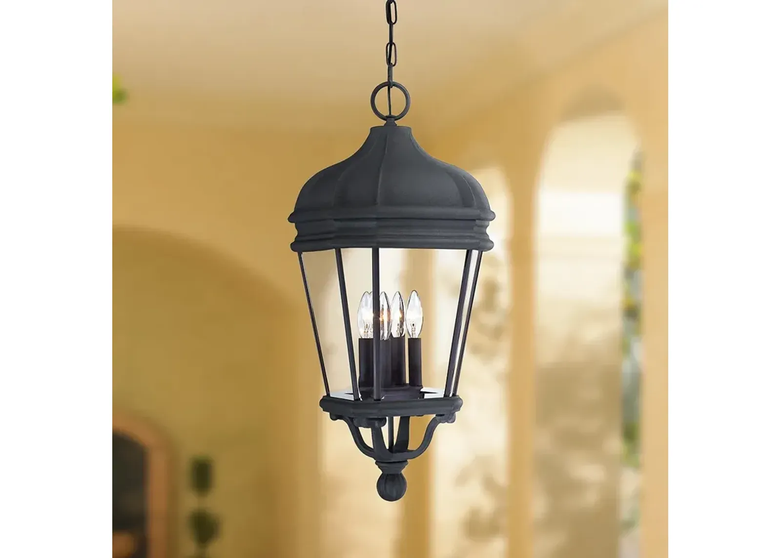 Harrison 28 3/4" High Black Hanging Outdoor Light