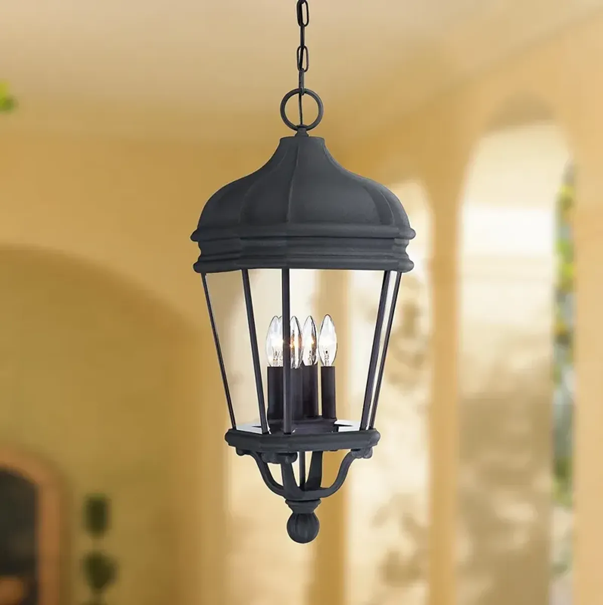 Harrison 28 3/4" High Black Hanging Outdoor Light