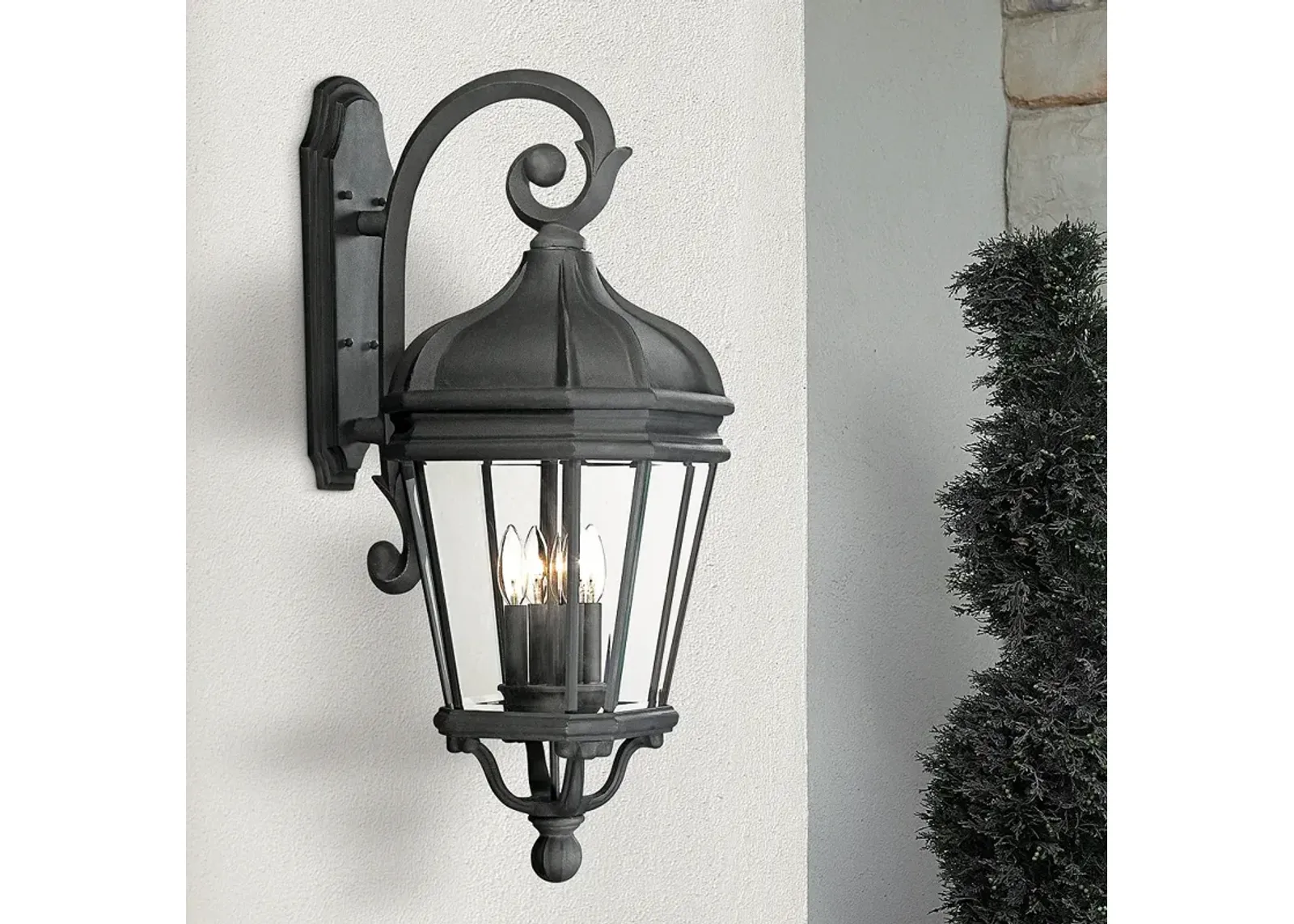 Harrison 33 1/2" High Black Outdoor Wall Light