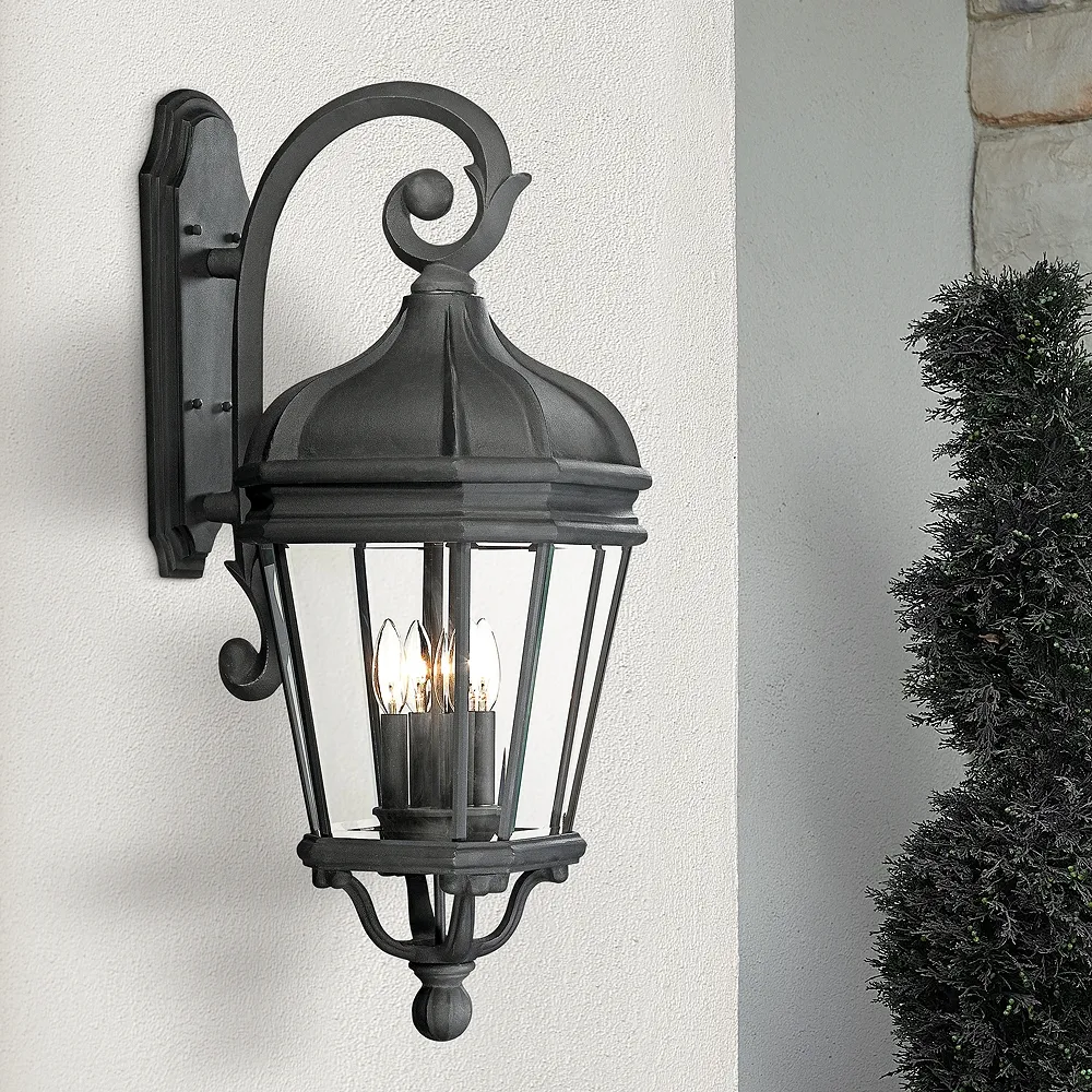 Harrison 33 1/2" High Black Outdoor Wall Light