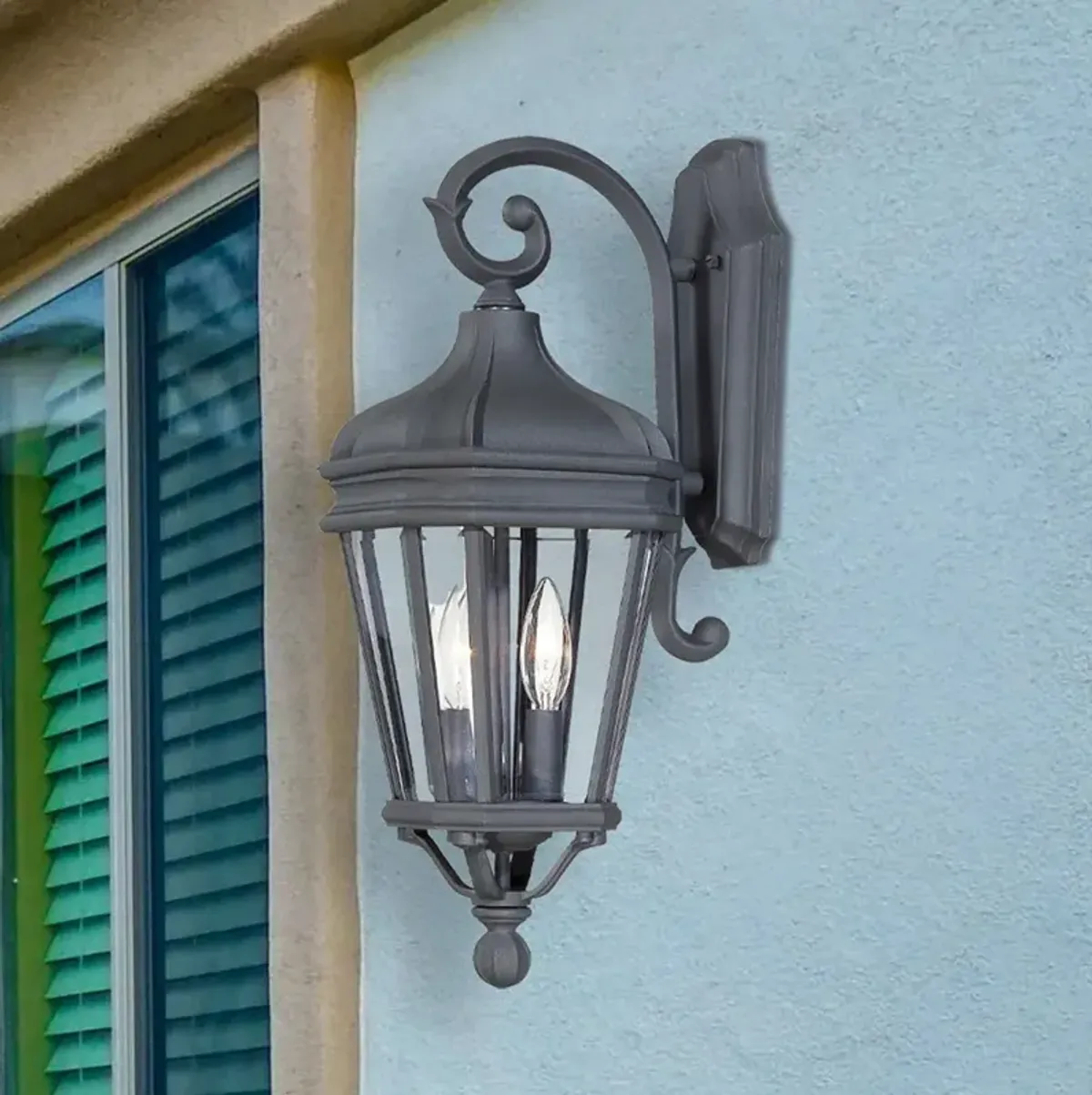 Harrison 20" High Vintage Black Outdoor Wall Light