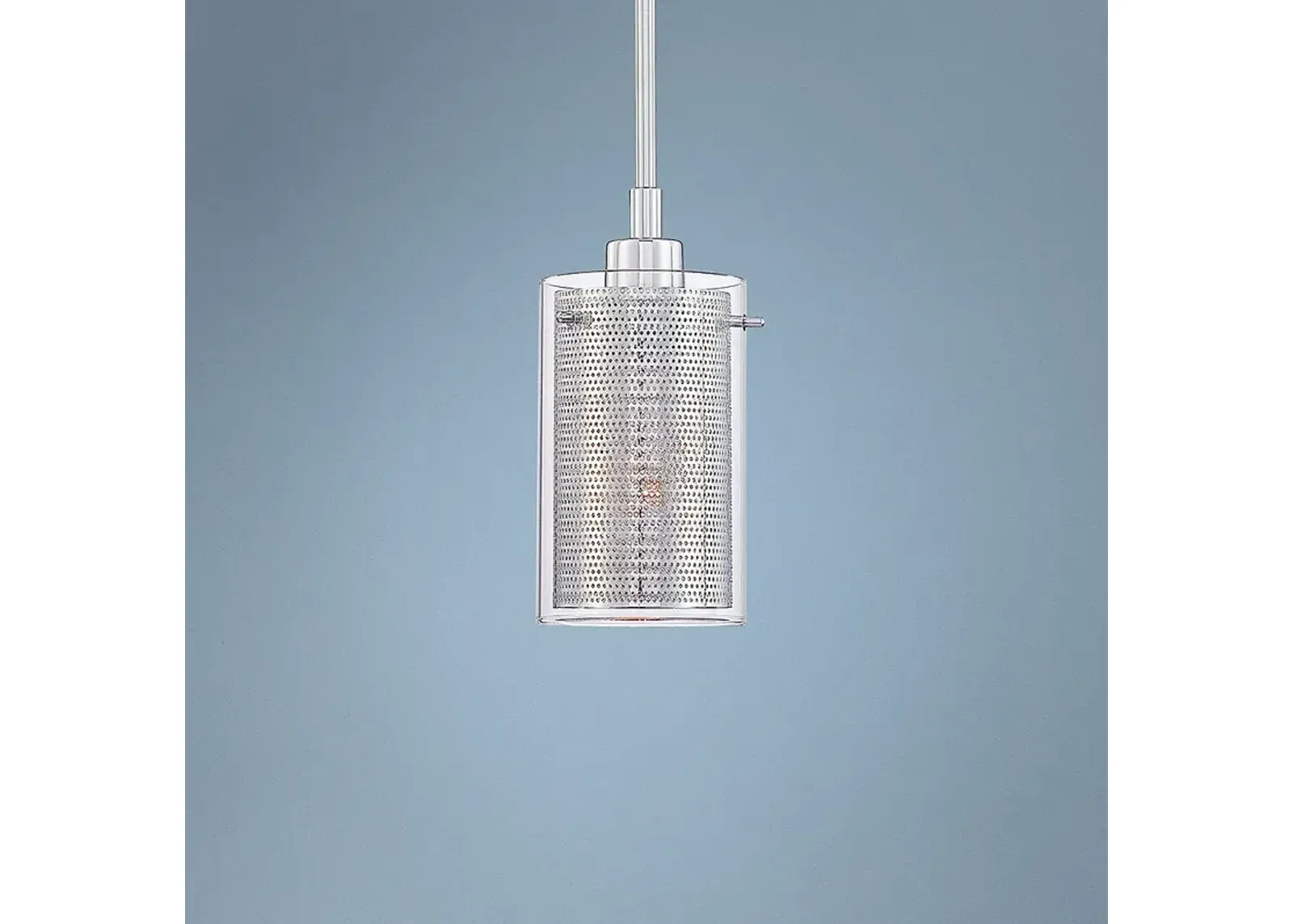 George Kovacs Grid II 10" High Chrome Mini Pendant