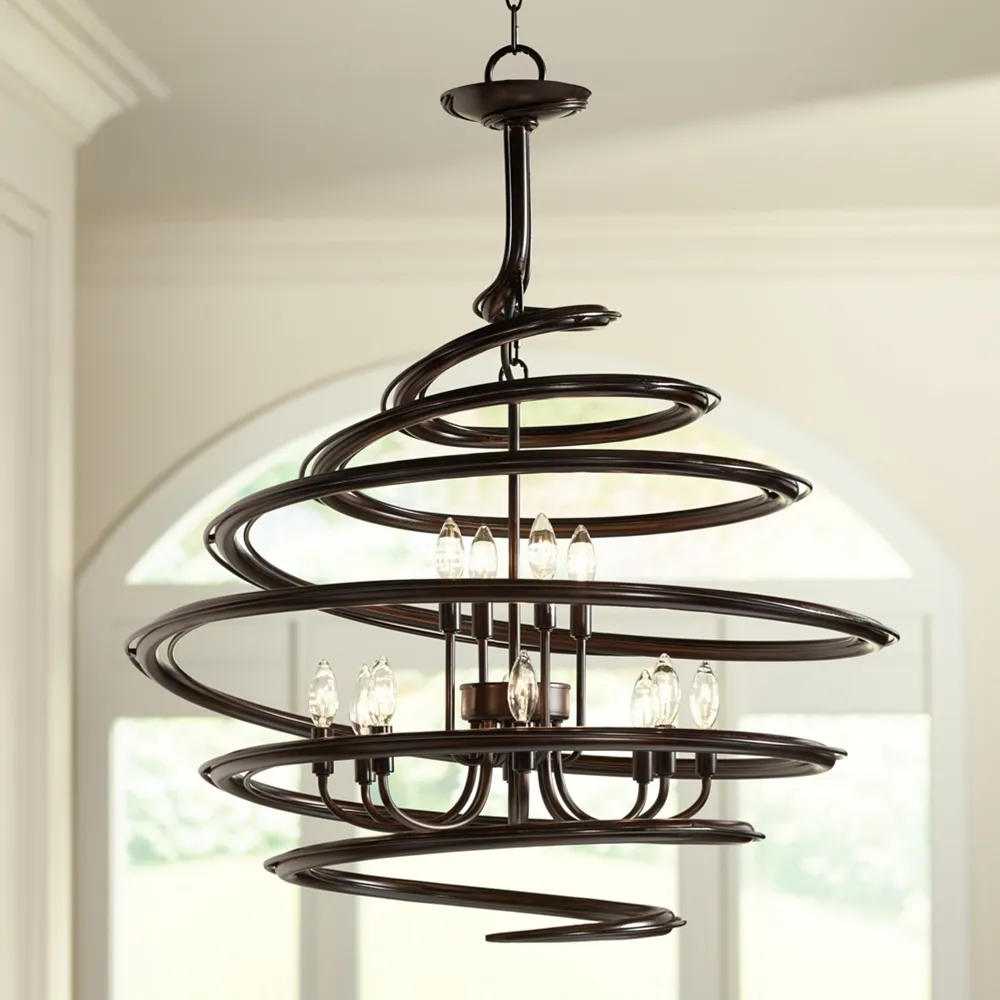 Set of Six European Drum Style Chandelier Lamp Shade 6 Inch offers Black Silk Clips Onto Bulb