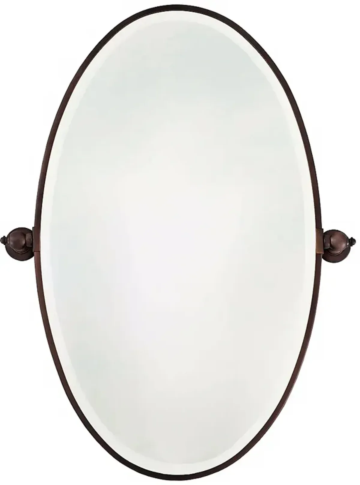 Minka 36" High Oval Brushed Bronze Bathroom Wall Mirror