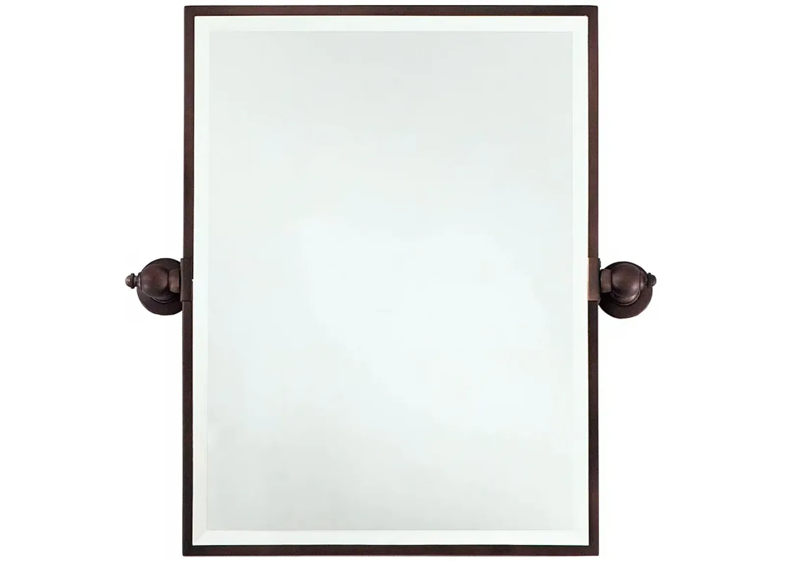 Minka 24" High Rectangle Brushed Bronze Bathroom Wall Mirror