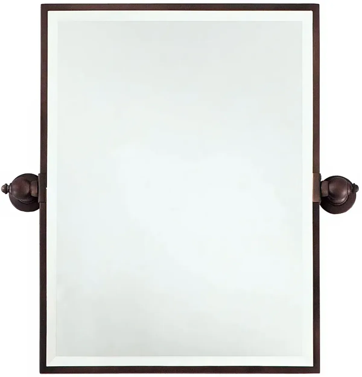 Minka 24" High Rectangle Brushed Bronze Bathroom Wall Mirror