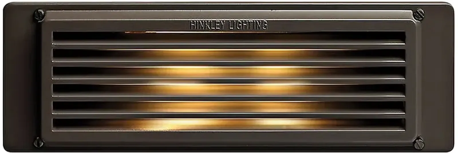 Hinkley 10" Wide Bronze Louvered LED Landscape Deck Light