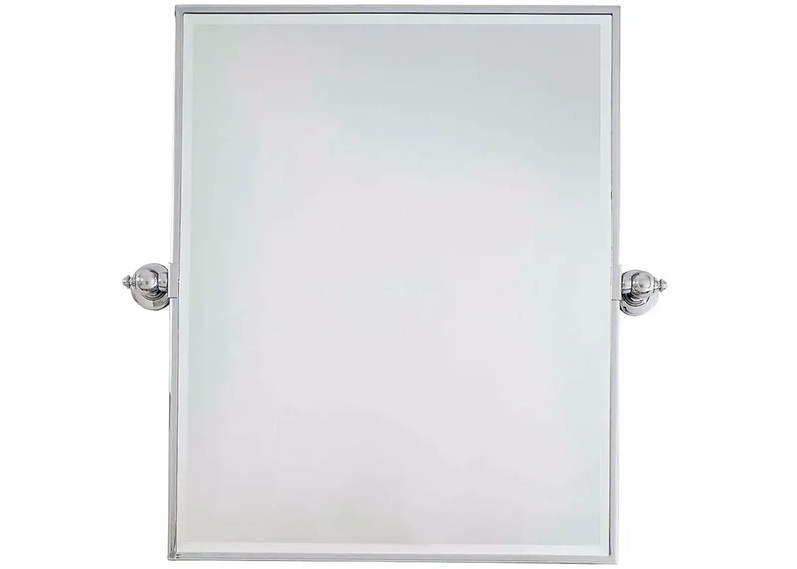 Minka 30" High XL Chrome Bathroom Wall Mirror