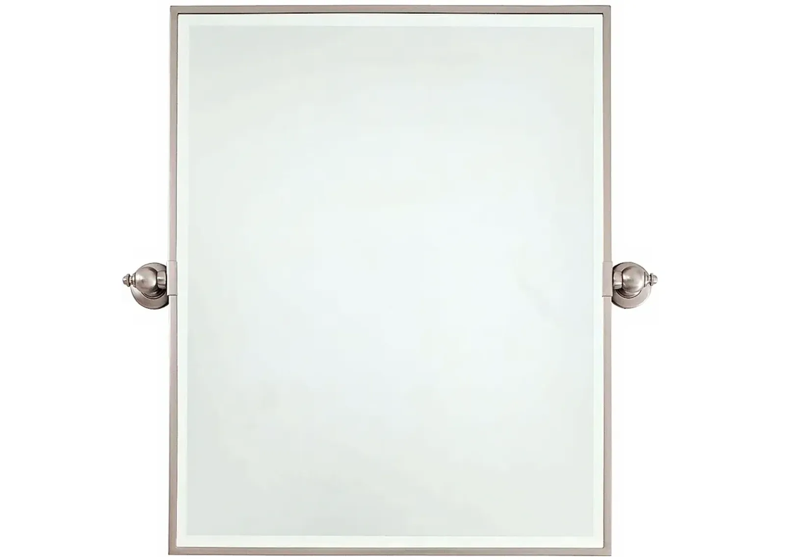 Minka 30" High XL Brushed Nickel Bathroom Wall Mirror