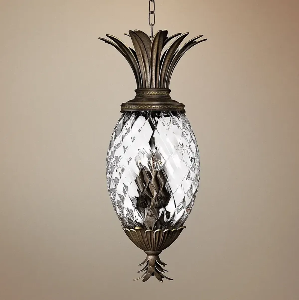 Hinkley Plantation 12 1/2" Wide Bronze Pendant Light