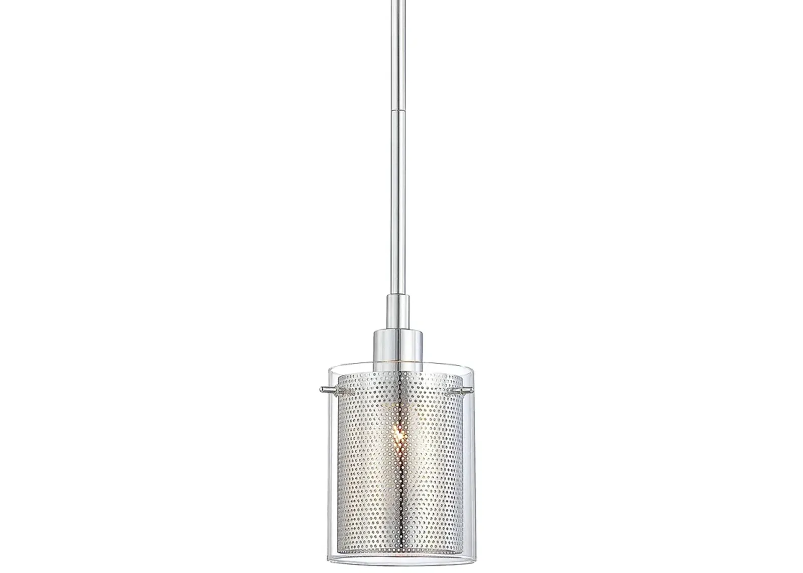 George Kovacs Grid II 6" High Chrome Mini Pendant