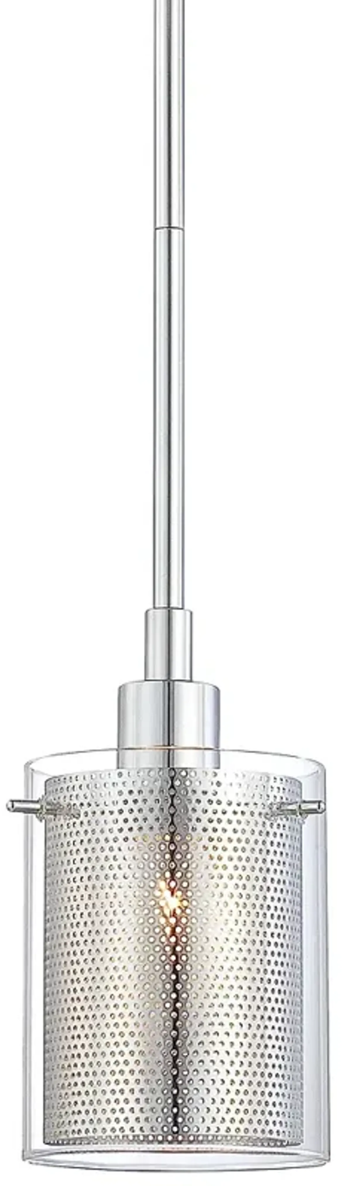 George Kovacs Grid II 6" High Chrome Mini Pendant