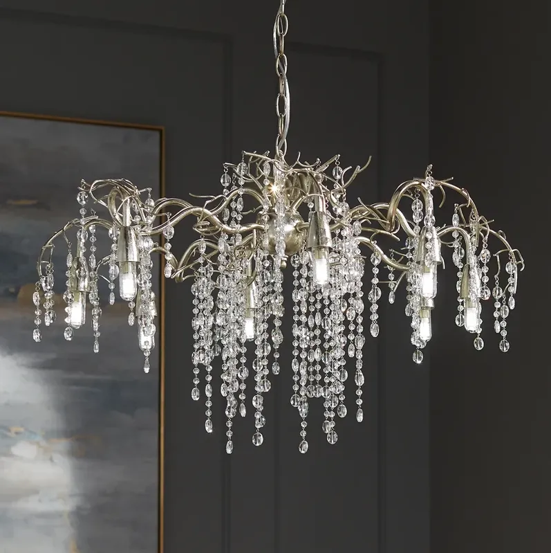 Possini Euro Branches 31" Wide Silver Champagne LED Chandelier