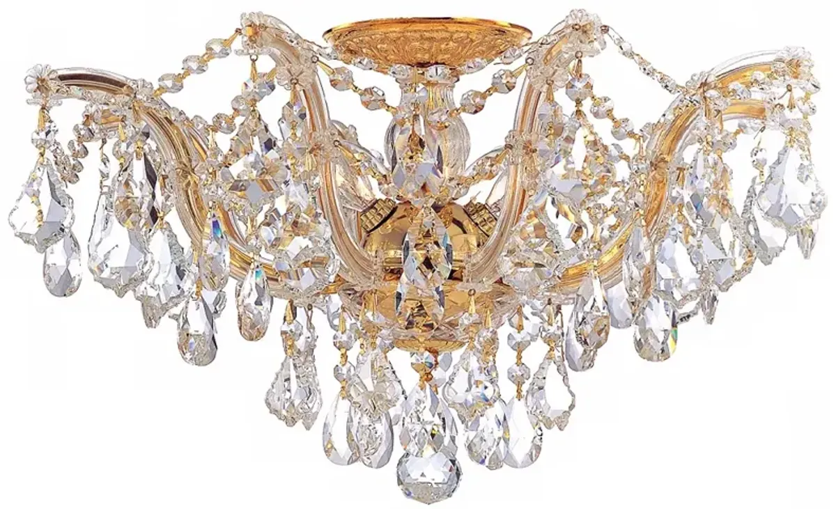 Crystorama Maria Theresa 19" Wide Gold Ceiling Light Fixture
