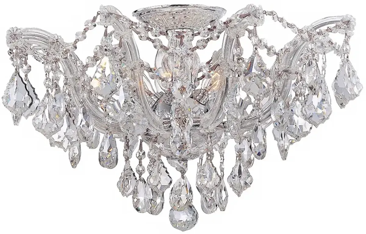 Crystorama Maria Theresa 19" Wide Chrome Ceiling Light