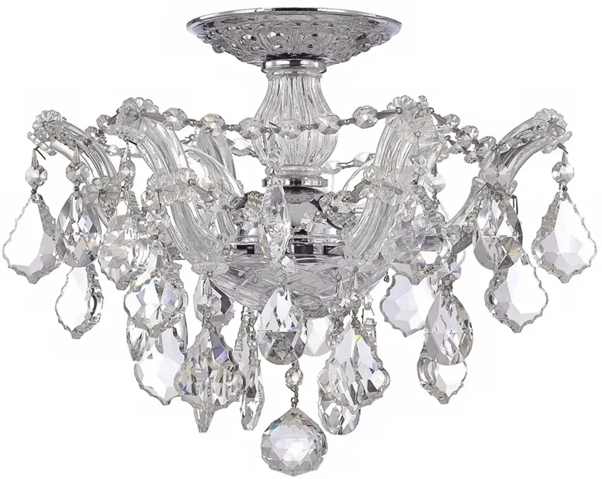 Crystorama Maria Theresa 13 1/2" Wide Chrome Ceiling Light