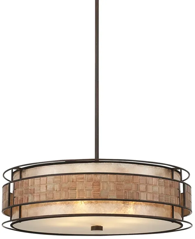 Quoizel Laguna 22"W Renaissance Copper Drum Pendant Light