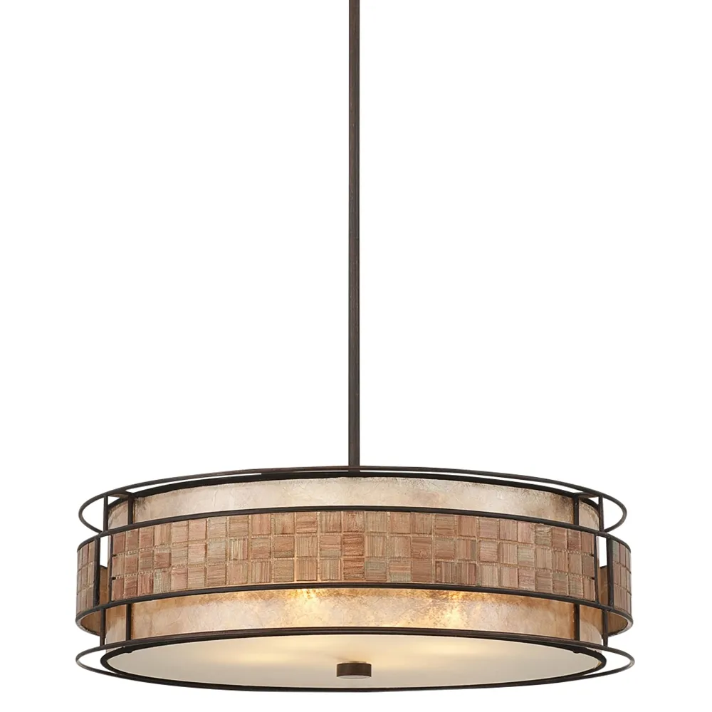 Quoizel Laguna 22"W Renaissance Copper Drum Pendant Light