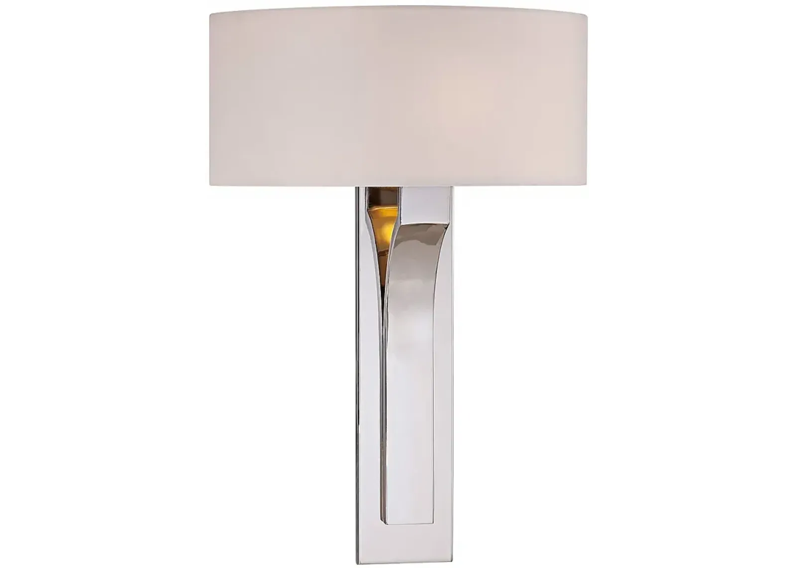 George Kovacs White Fabric 11 3/4" Wide Nickel Wall Sconce