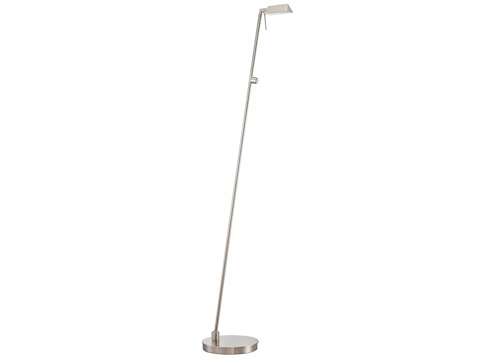 George Kovacs 49 3/4" Brushed Nickel Tented LED Pharmacy Floor Lamp