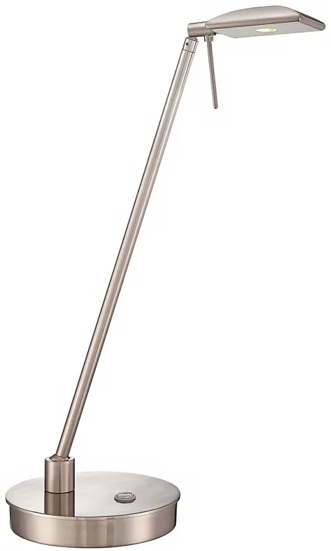 George Kovacs Brushed Nickel Dome LED Desk Lamp