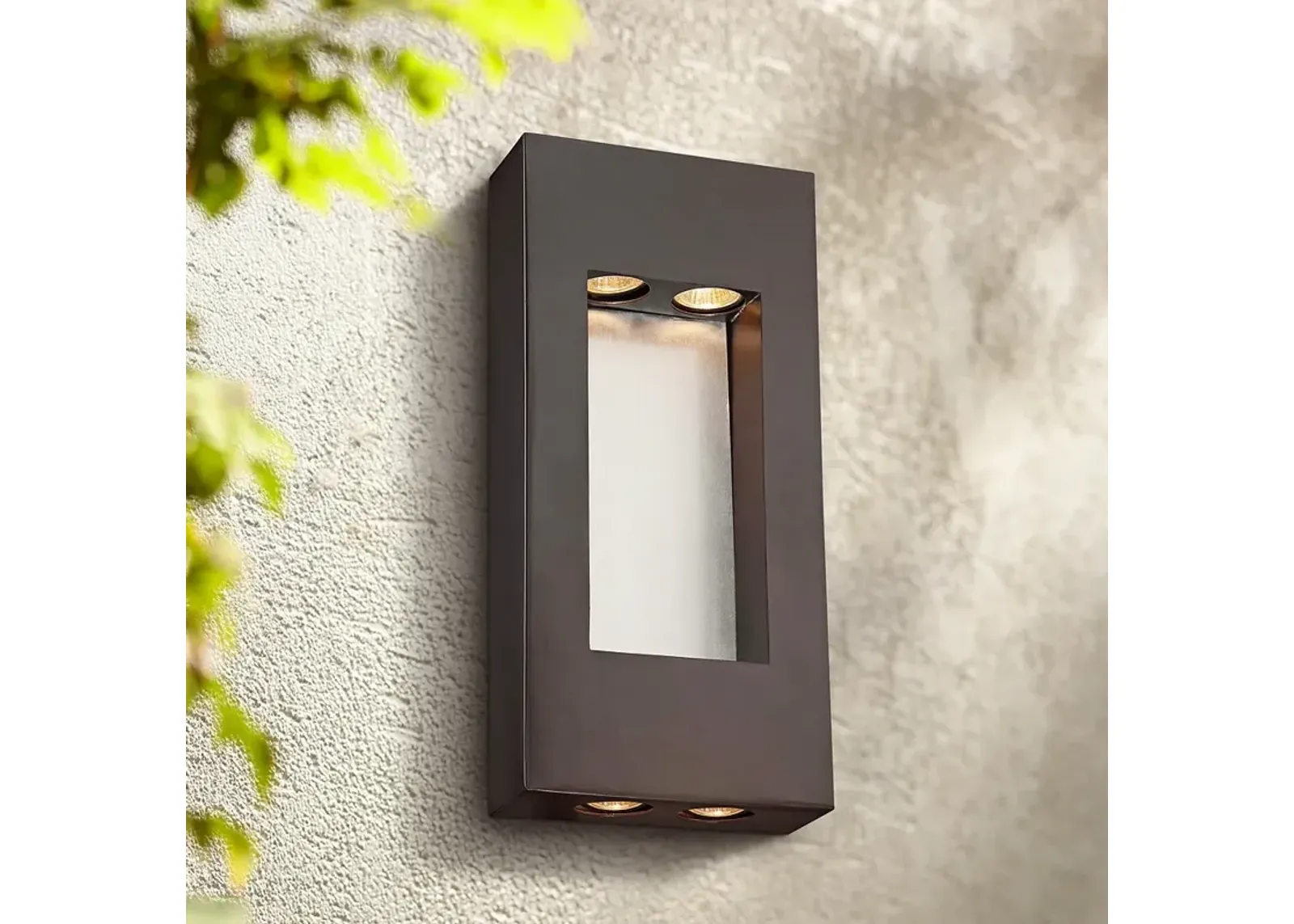 Minka Geox 17 1/4" High Bronze Outdoor Pocket Light