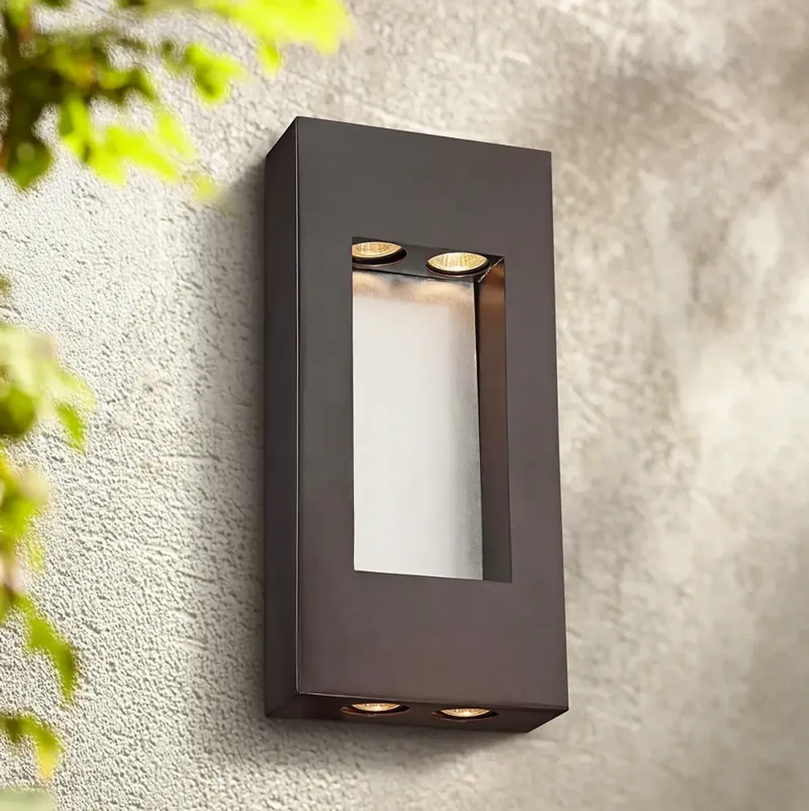 Minka Geox 17 1/4" High Bronze Outdoor Pocket Light