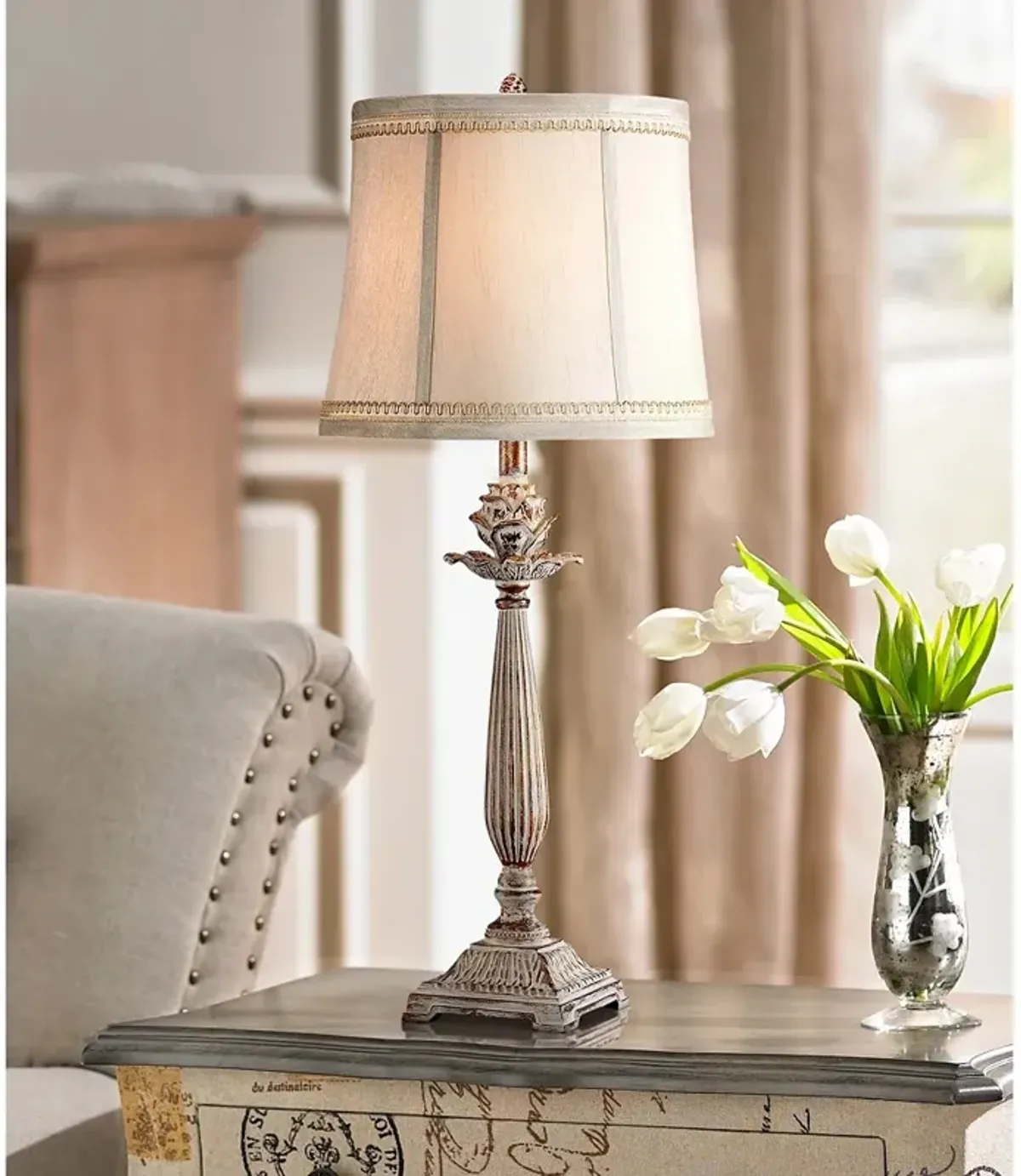 Regency Hill Petite Artichoke 28" High Traditional Table Lamp