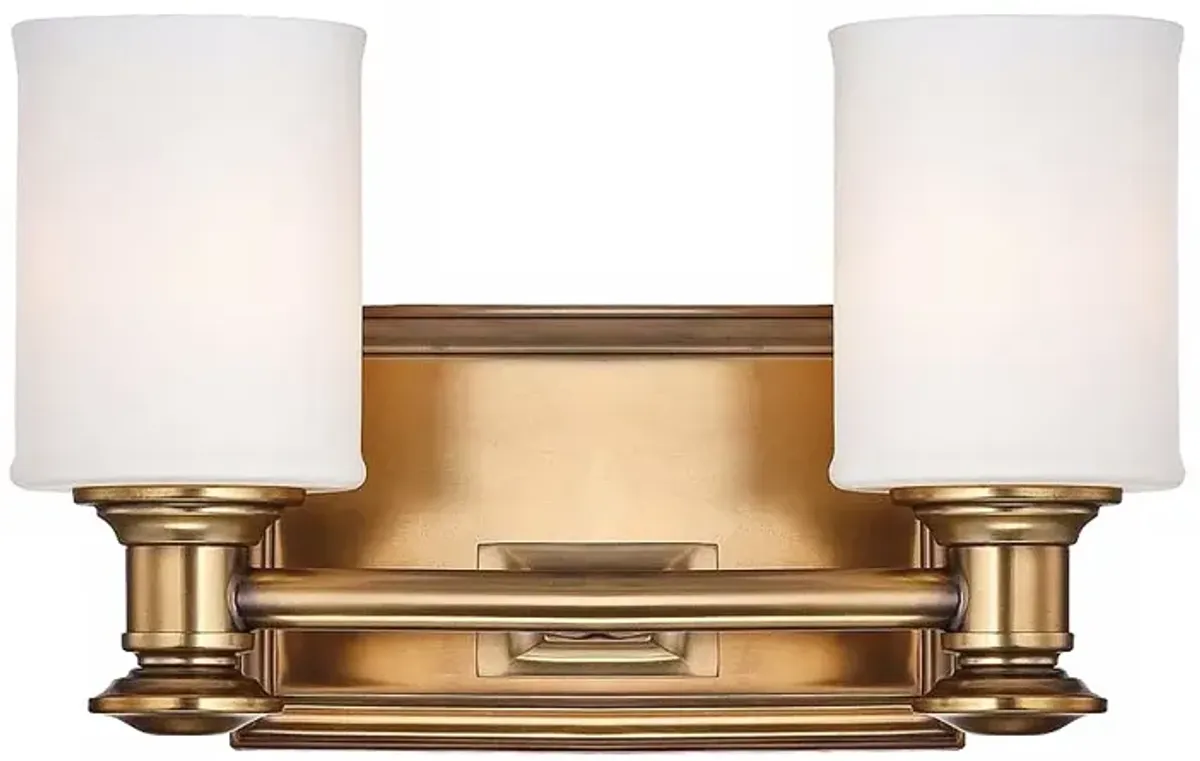 Harbour Point 7 1/4" High 2-Light Liberty Gold Wall Sconce