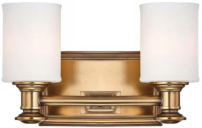 Harbour Point 7 1/4" High 2-Light Liberty Gold Wall Sconce