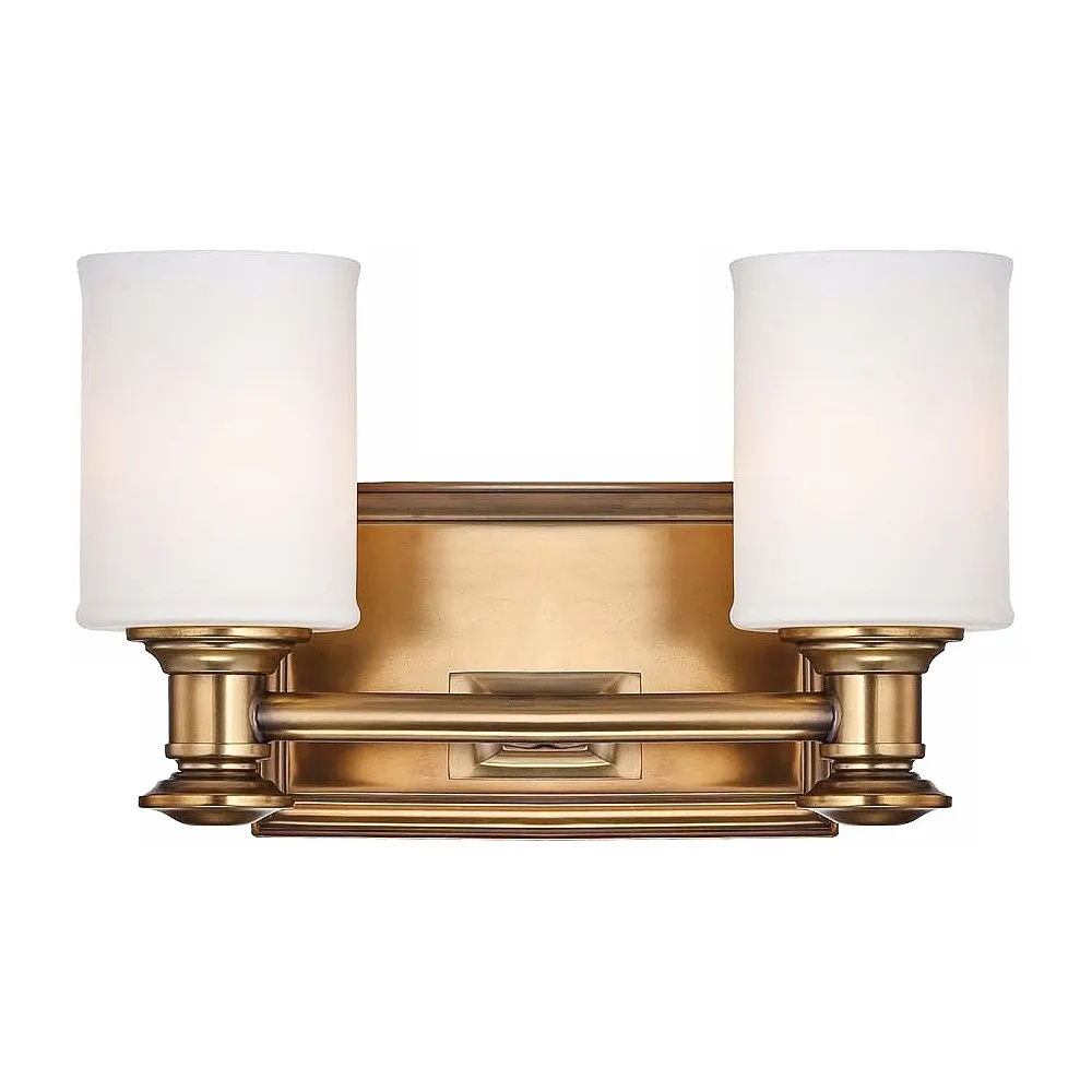 Harbour Point 7 1/4" High 2-Light Liberty Gold Wall Sconce