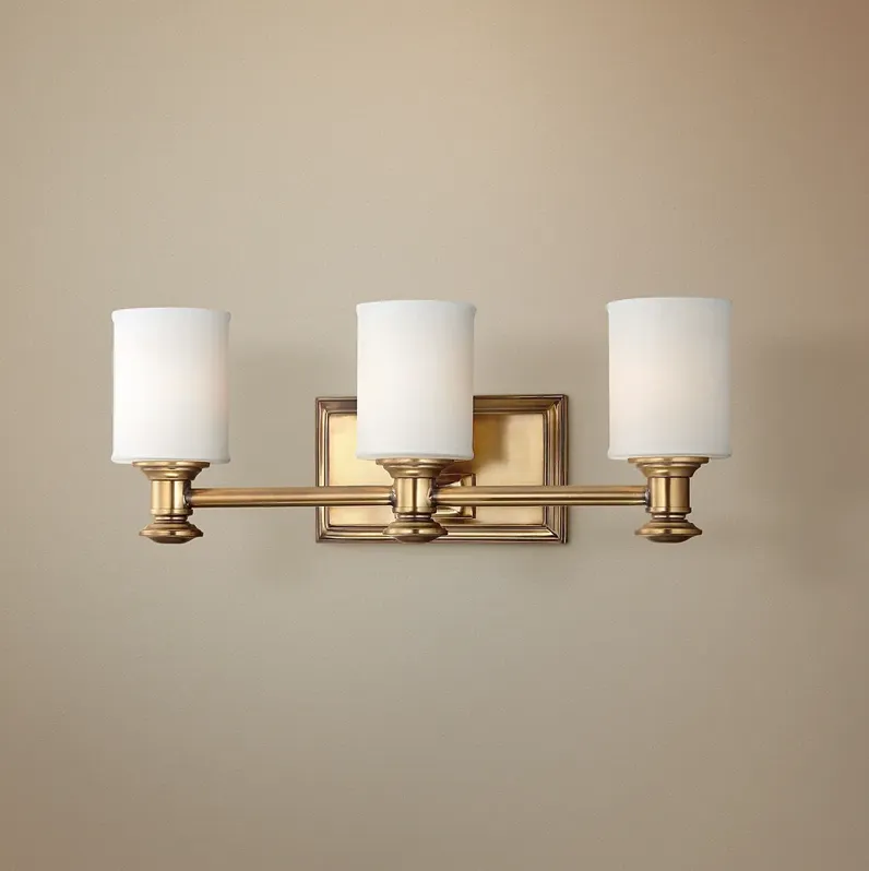 Harbour Point 3-Light 19" Wide Liberty Gold Bath Light