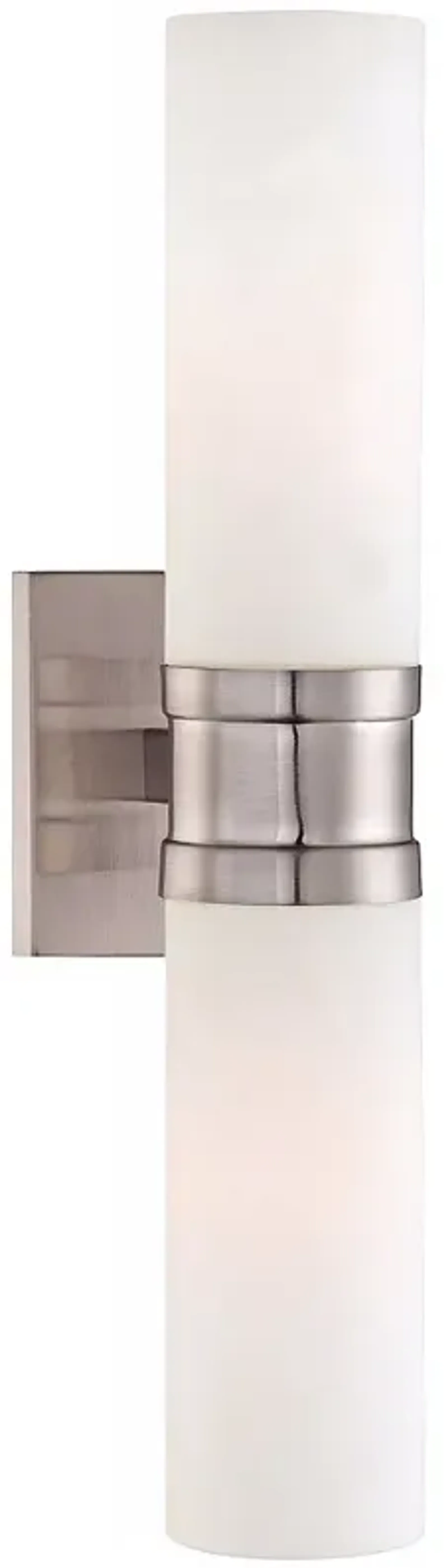 Tube Brushed Nickel 18 1/2" High Minka Wall Sconce