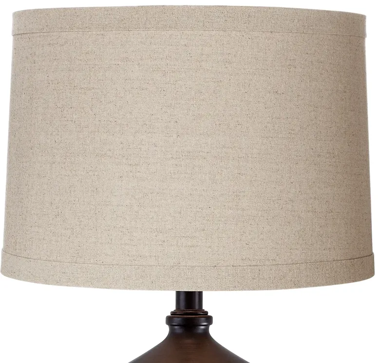 Springcrest Natural Linen Drum Shade 15x16x11 (Spider)