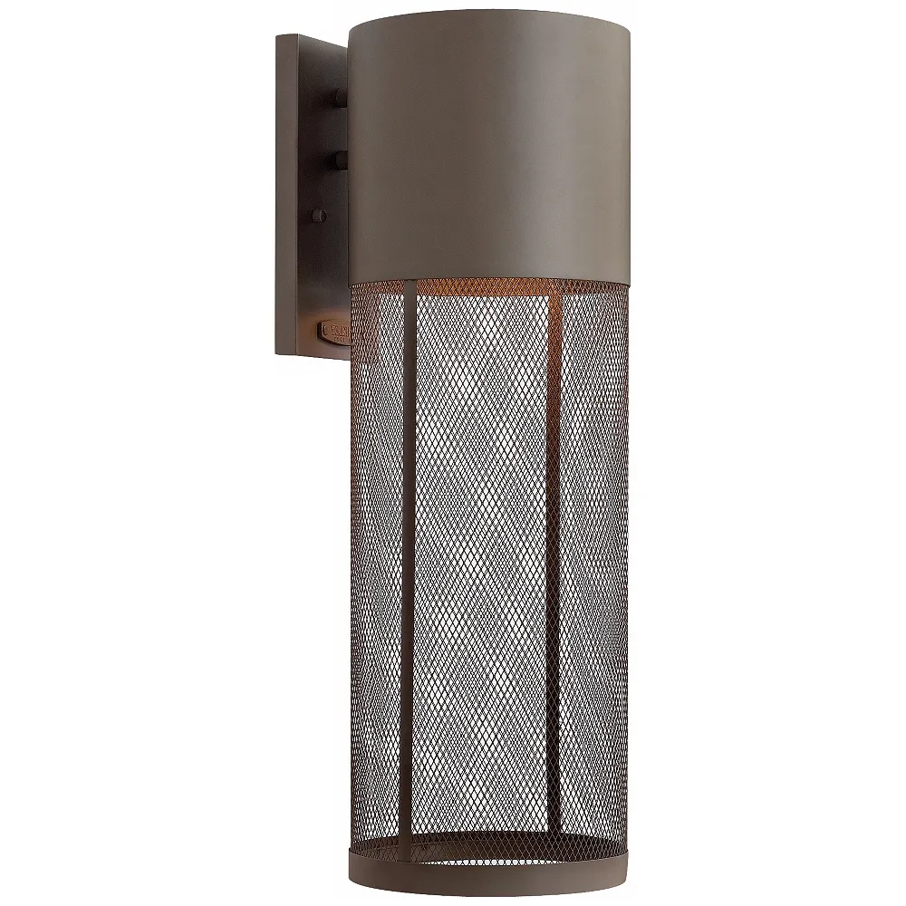 Hinkley Aria 21 3/4"H Buckeye Bronze LED Outdoor Wall Light