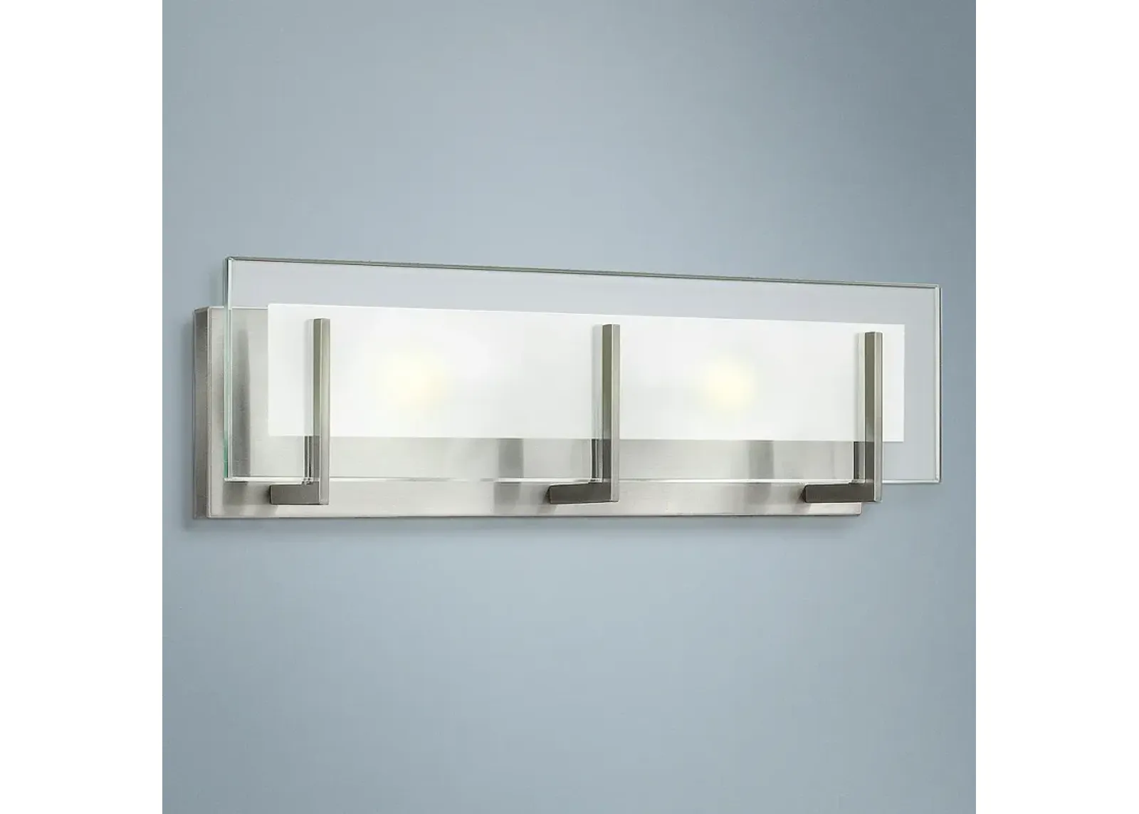 Hinkley Latitude 18"W Brushed Nickel 2-Light Vanity Light