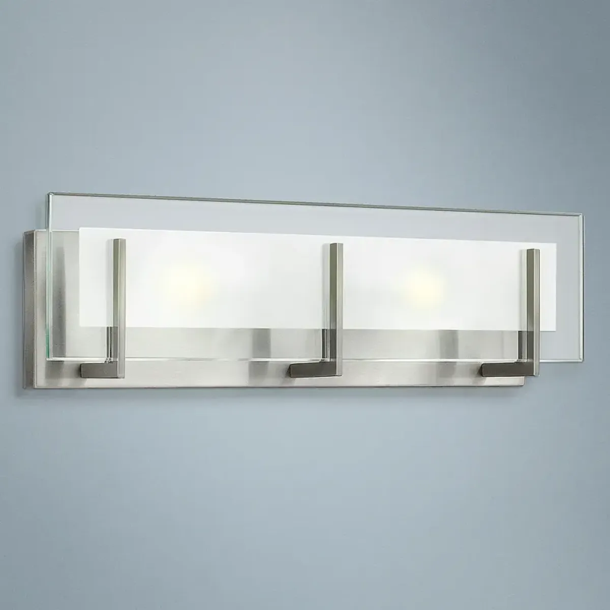 Hinkley Latitude 18"W Brushed Nickel 2-Light Vanity Light