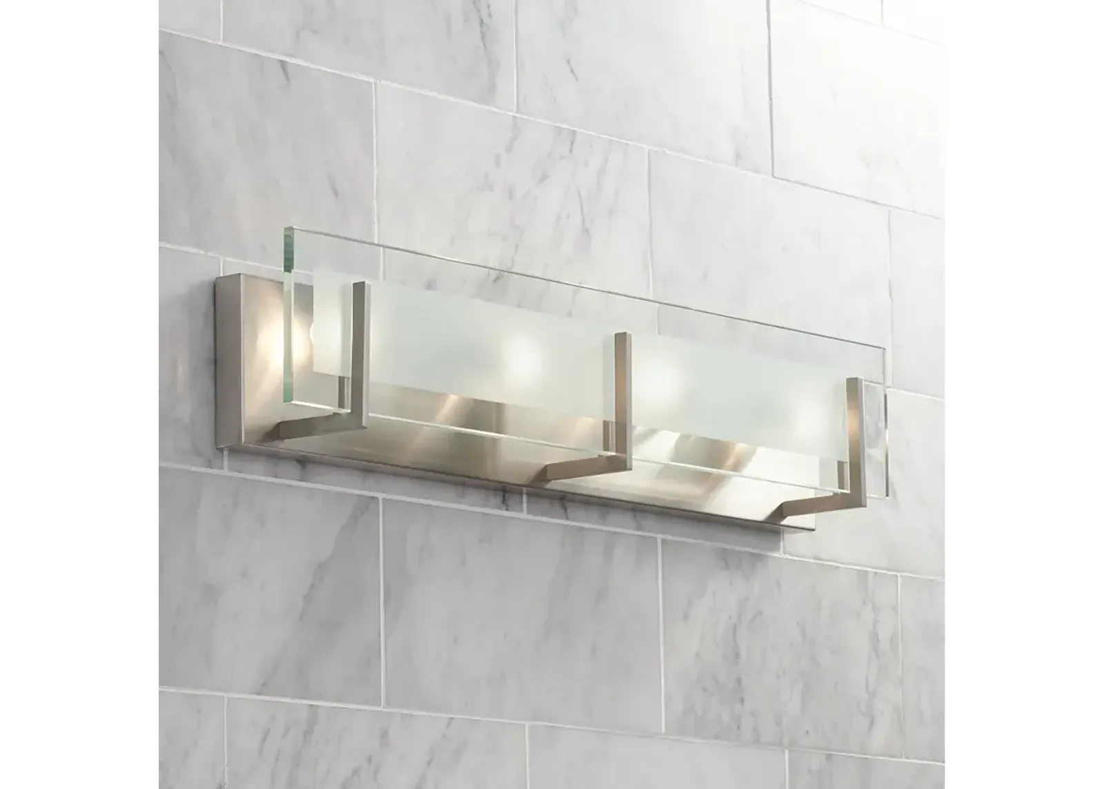 Hinkley Latitude 26" Wide Brushed Nickel Modern Bathroom Vanity Light