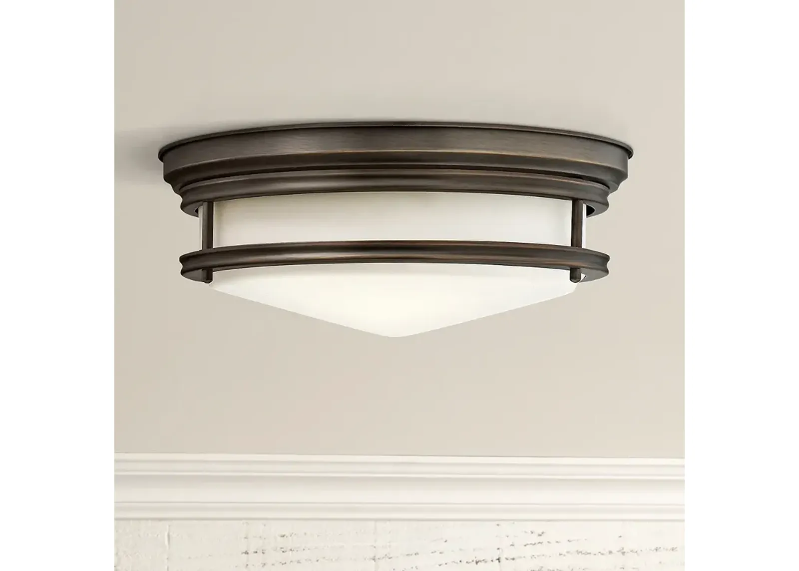 Hinkley Hadley 14" Wide Oil-Rubbed Bronze Ceiling Light