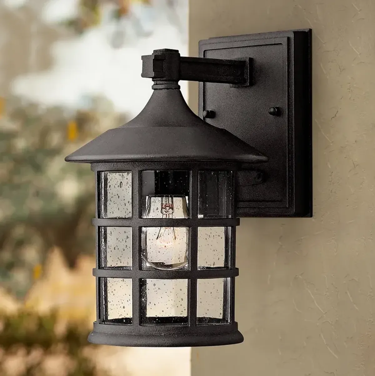 Hinkley Freeport Black 9 1/4" High Outdoor Wall Light