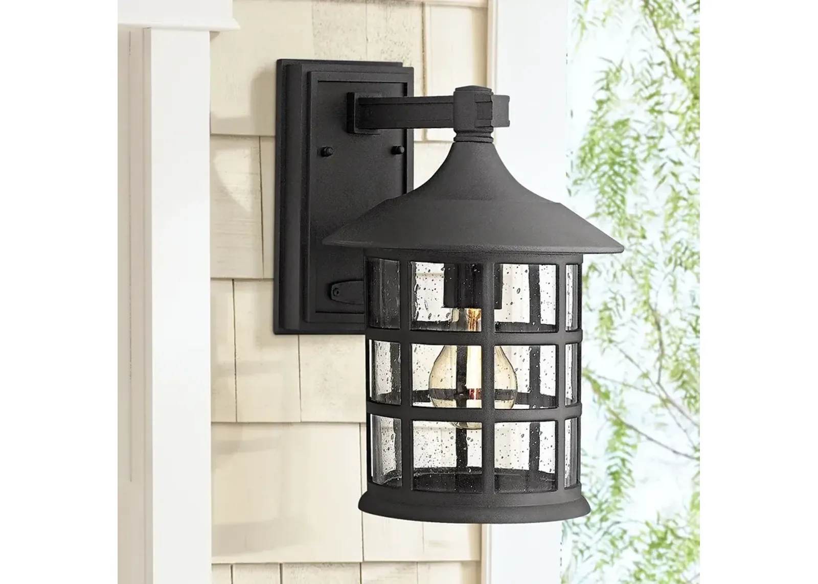 Hinkley Freeport Black 12 1/4" High Outdoor Wall Light