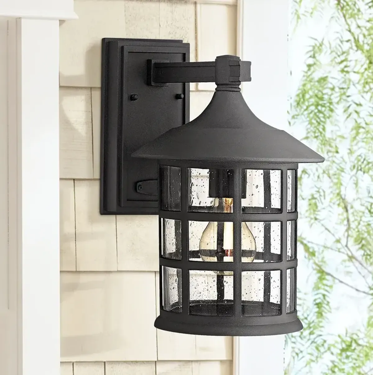 Hinkley Freeport Black 12 1/4" High Outdoor Wall Light