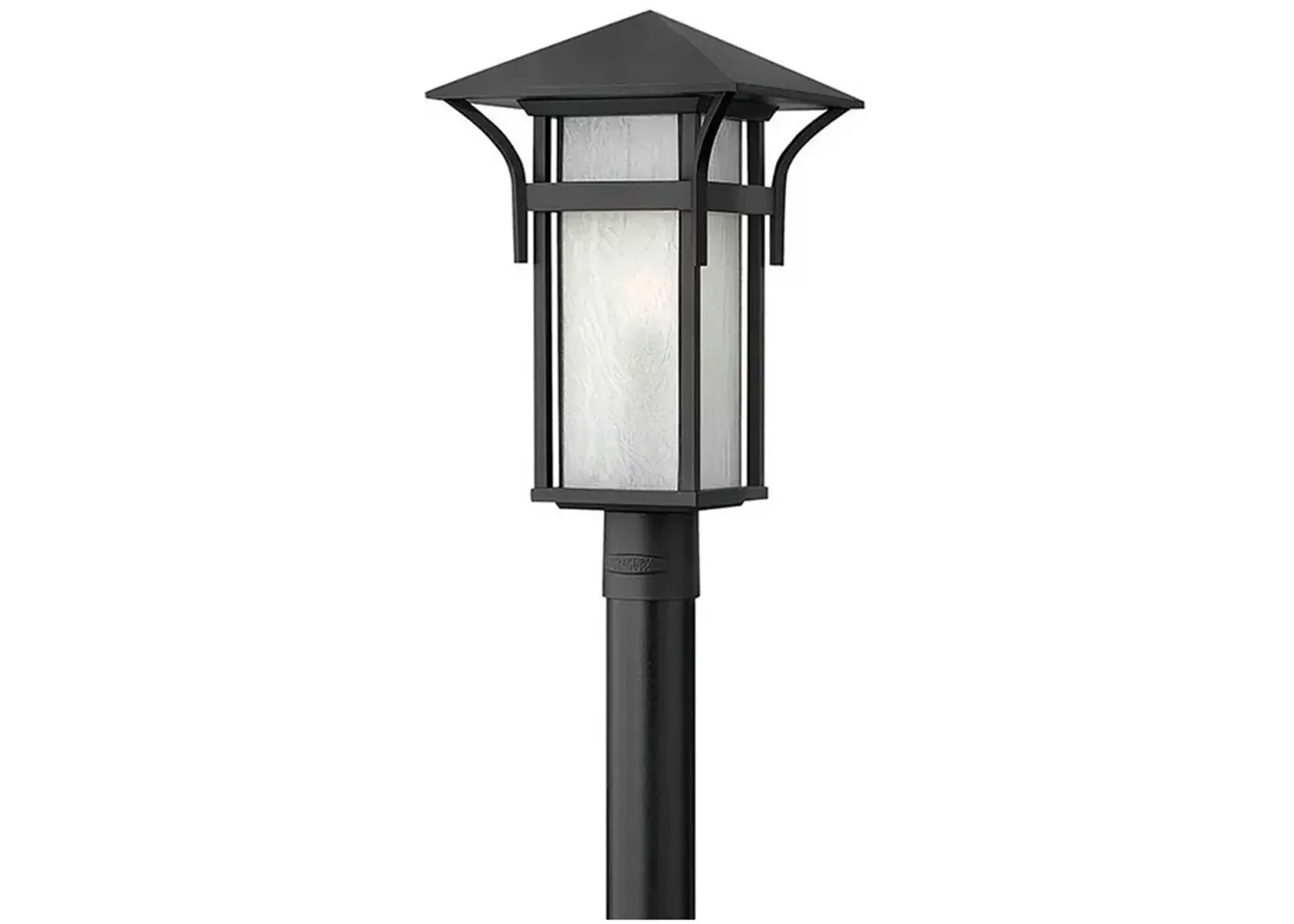 Hinkley Harbor 19 1/2" Mission Satin Black Outdoor Post Mount Light