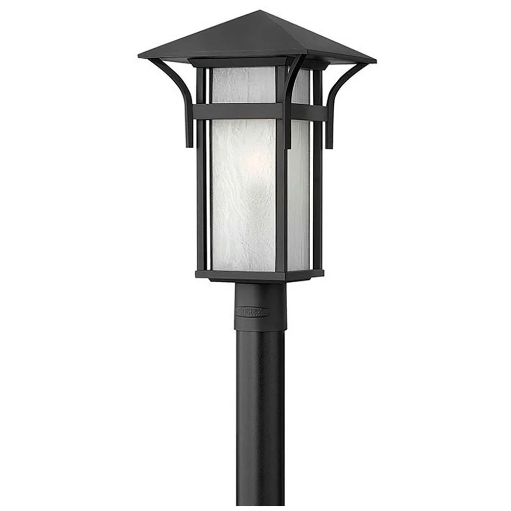 Hinkley Harbor 19 1/2" Mission Satin Black Outdoor Post Mount Light