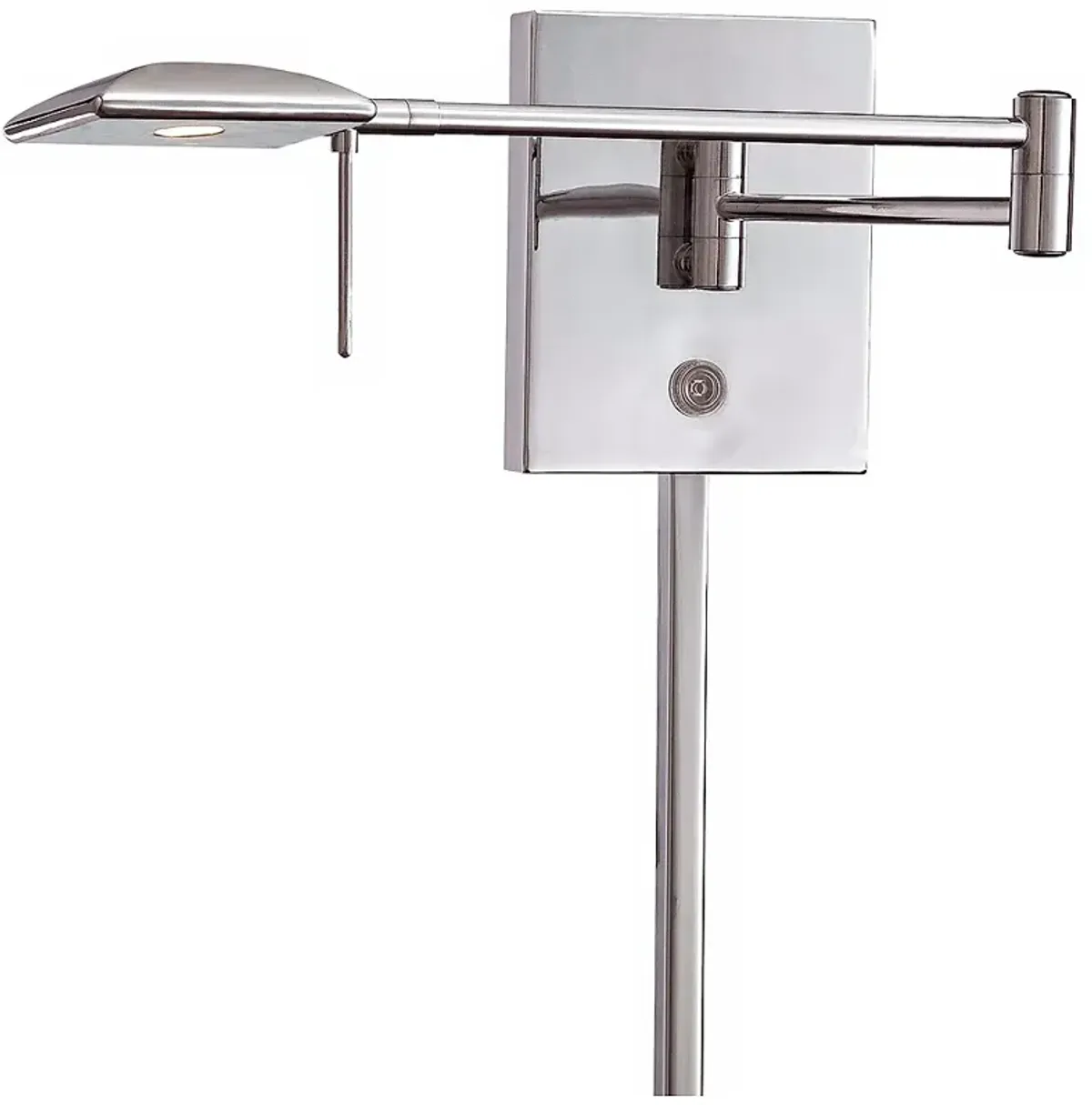 George Kovacs Square Head LED Chrome Swing Arm Wall Lamp